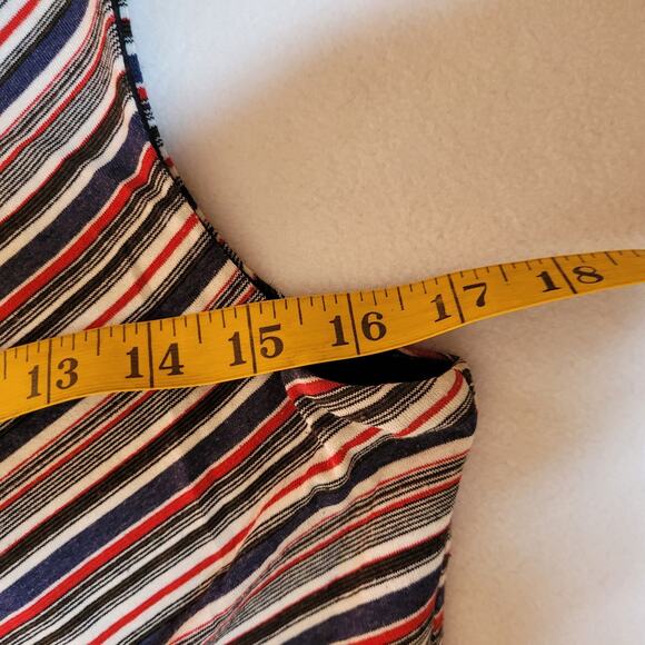 Bailey 44 Duststorm Stripe Maxi Tank Dress Womens M Ruching Minimalist Coastal - Picture 9 of 16